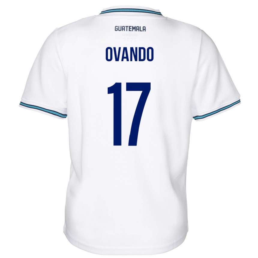 レディースフットボールグアテマラSandra Ovando#17白ホームシャツ24-26ジャージーユニフォーム