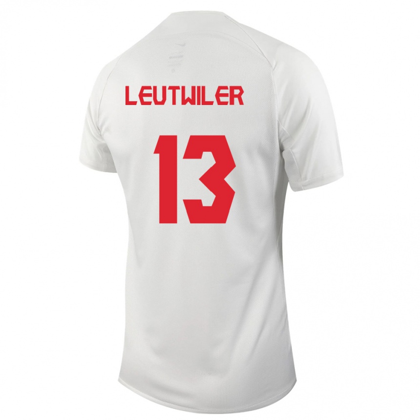レディースフットボールカナダジェイソン・ロイトヴィラー #13白アウェイシャツ24-26ジャージーユニフォーム