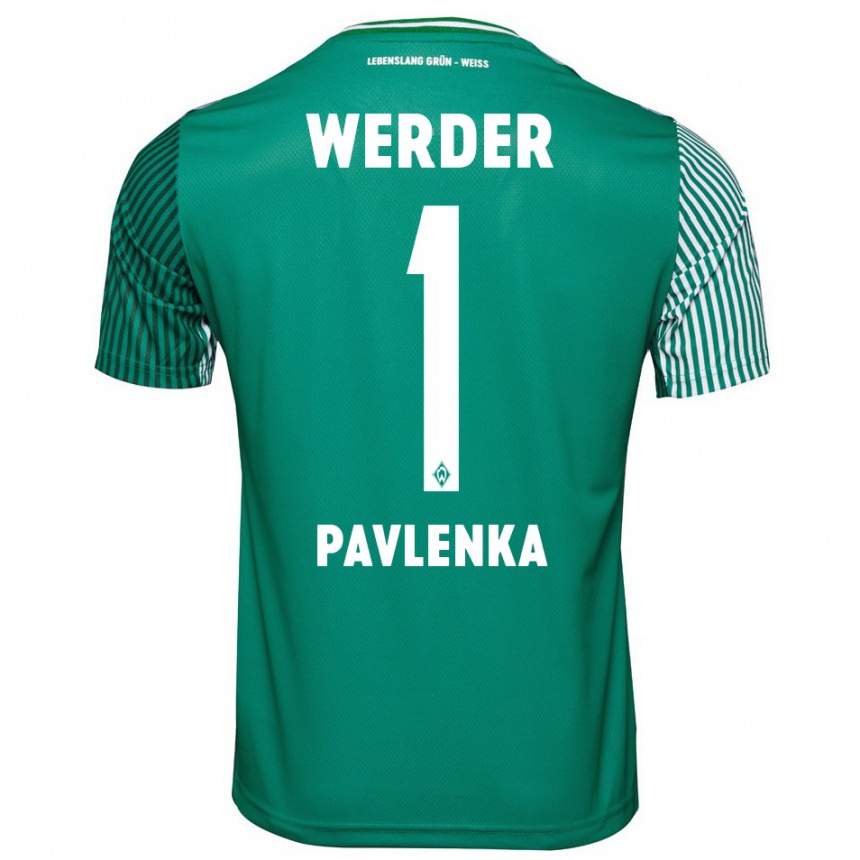 キッズフットボールジリ・パブレンカ#1緑ホームシャツ2023/24ジャージーユニフォーム