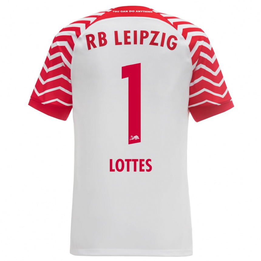 キッズフットボールベンジャミン・ロッテス#1白ホームシャツ2023/24ジャージーユニフォーム