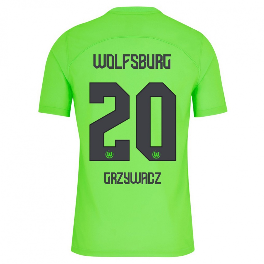 キッズフットボールエリク・アルトゥール・グルジヴァチ#20緑ホームシャツ2023/24ジャージーユニフォーム