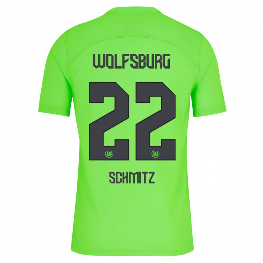 キッズフットボールリサ・シュミッツ#22緑ホームシャツ2023/24ジャージーユニフォーム
