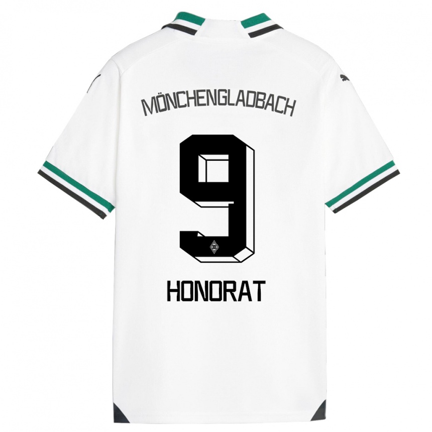 キッズフットボールフランク・オノラ#9ホワイトグリーンホームシャツ2023/24ジャージーユニフォーム