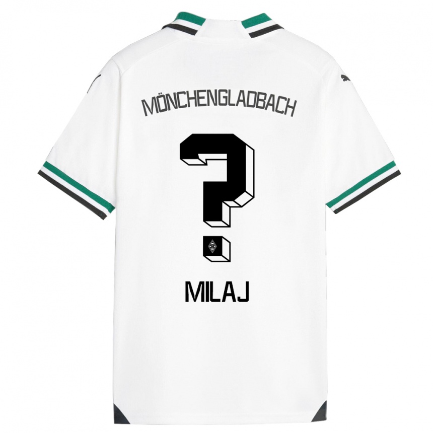 キッズフットボールアドニス・ミラージ#0ホワイトグリーンホームシャツ2023/24ジャージーユニフォーム