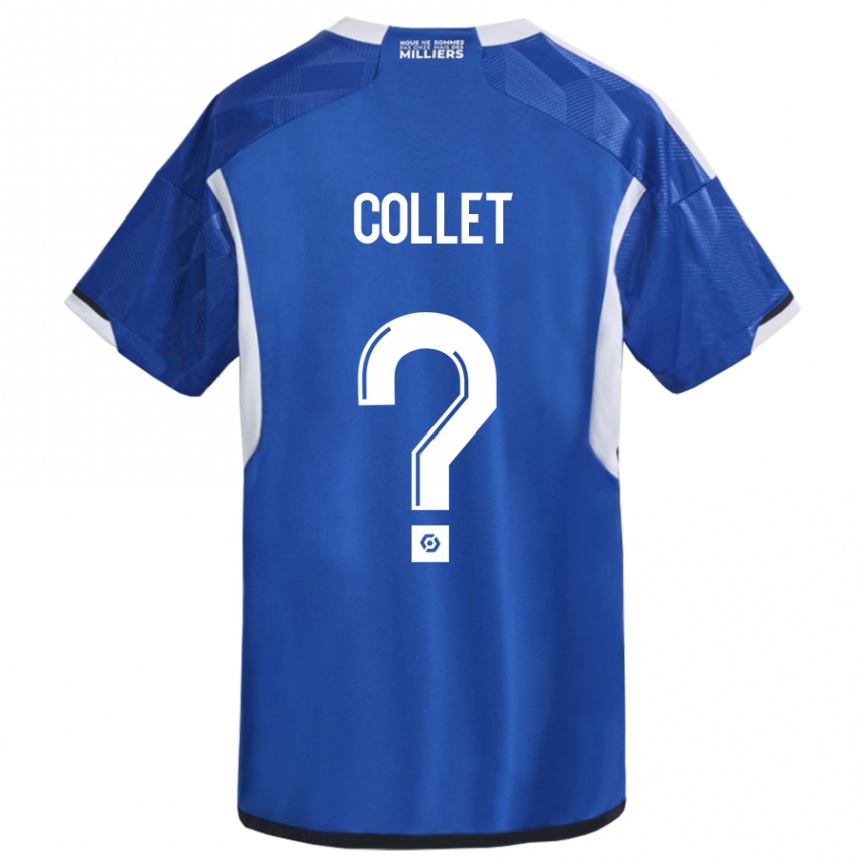 キッズフットボールアーサー・ティラール・コレット#0青ホームシャツ2023/24ジャージーユニフォーム