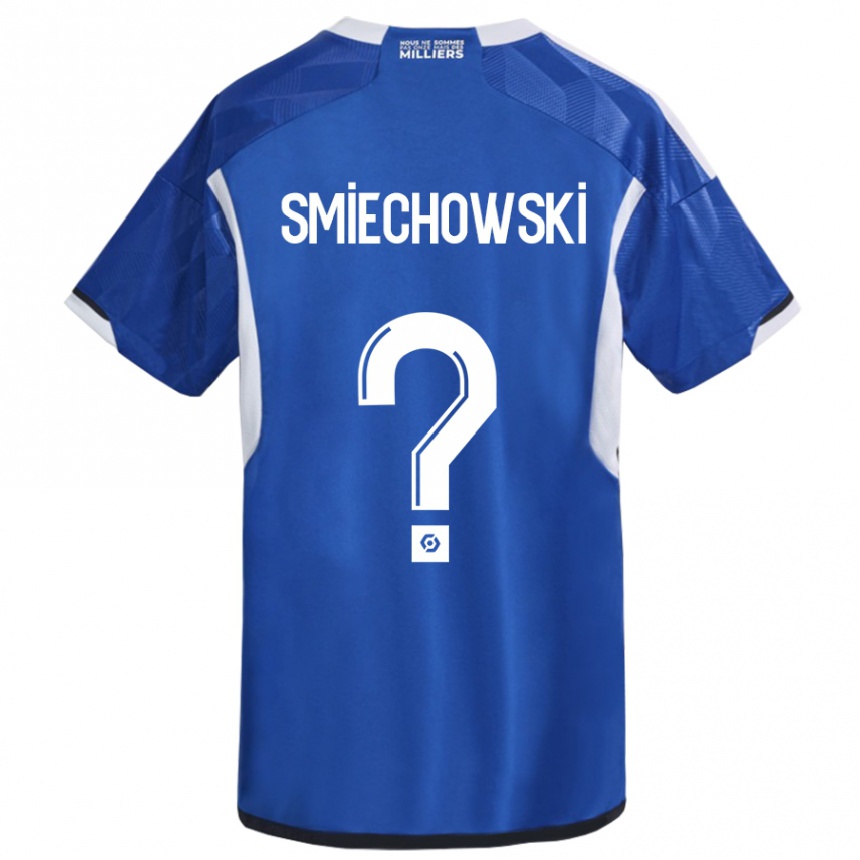 キッズフットボールアルトゥール・スミチョフスキー#0青ホームシャツ2023/24ジャージーユニフォーム