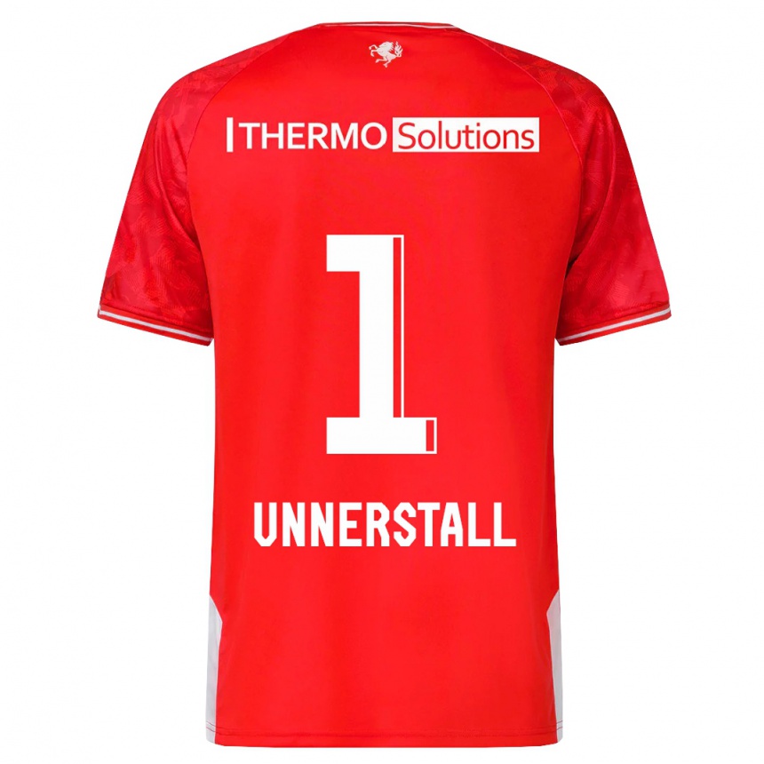 キッズフットボールラース・ウンナーシュタル#1赤ホームシャツ2023/24ジャージーユニフォーム