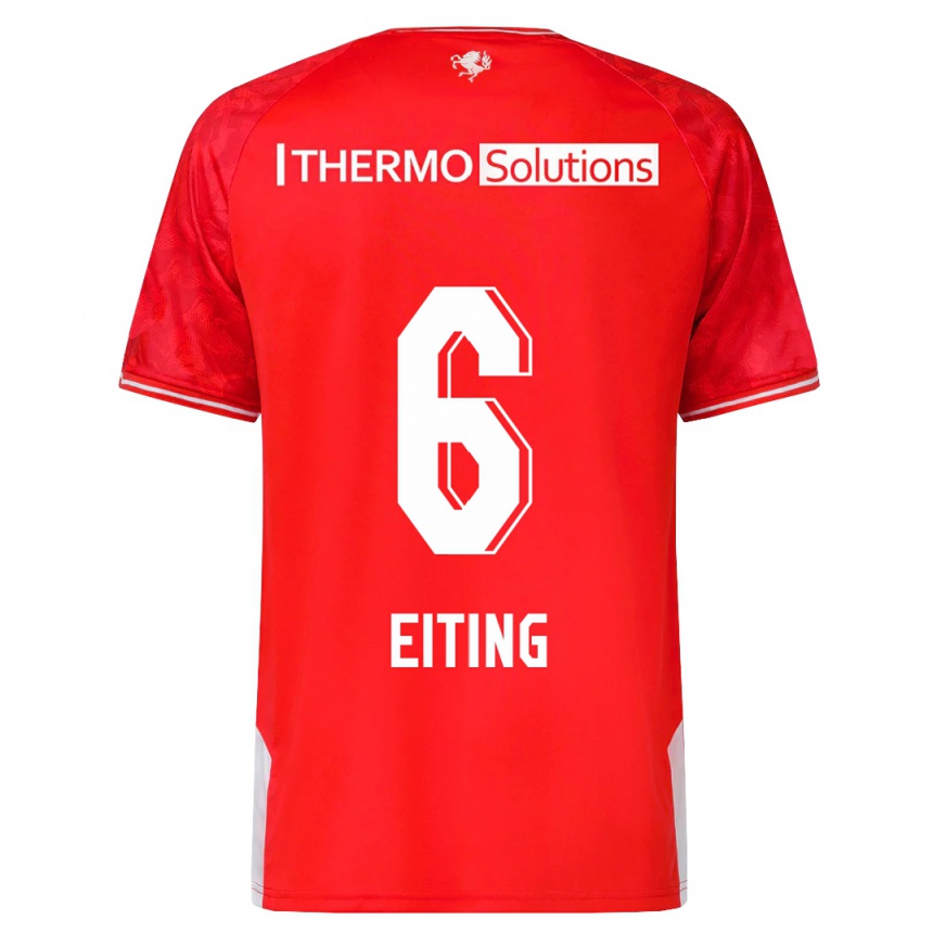 キッズフットボールカレル・エイティング #6赤ホームシャツ2023/24ジャージーユニフォーム