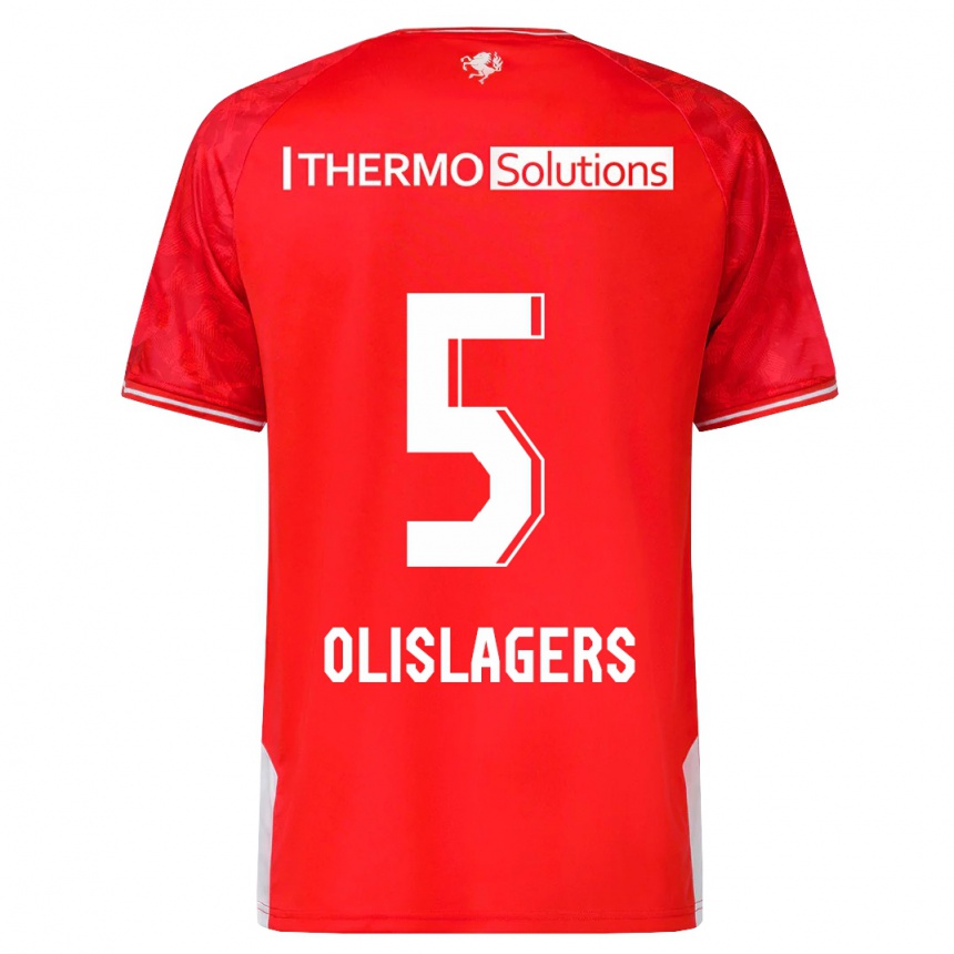 キッズフットボールマリサ・オリスラガース#5赤ホームシャツ2023/24ジャージーユニフォーム