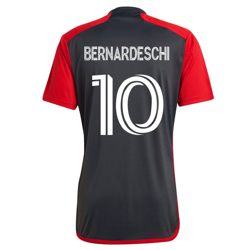 キッズフットボールフェデリコ・ベルナルデスキ#10グレーホームシャツ2023/24ジャージーユニフォーム