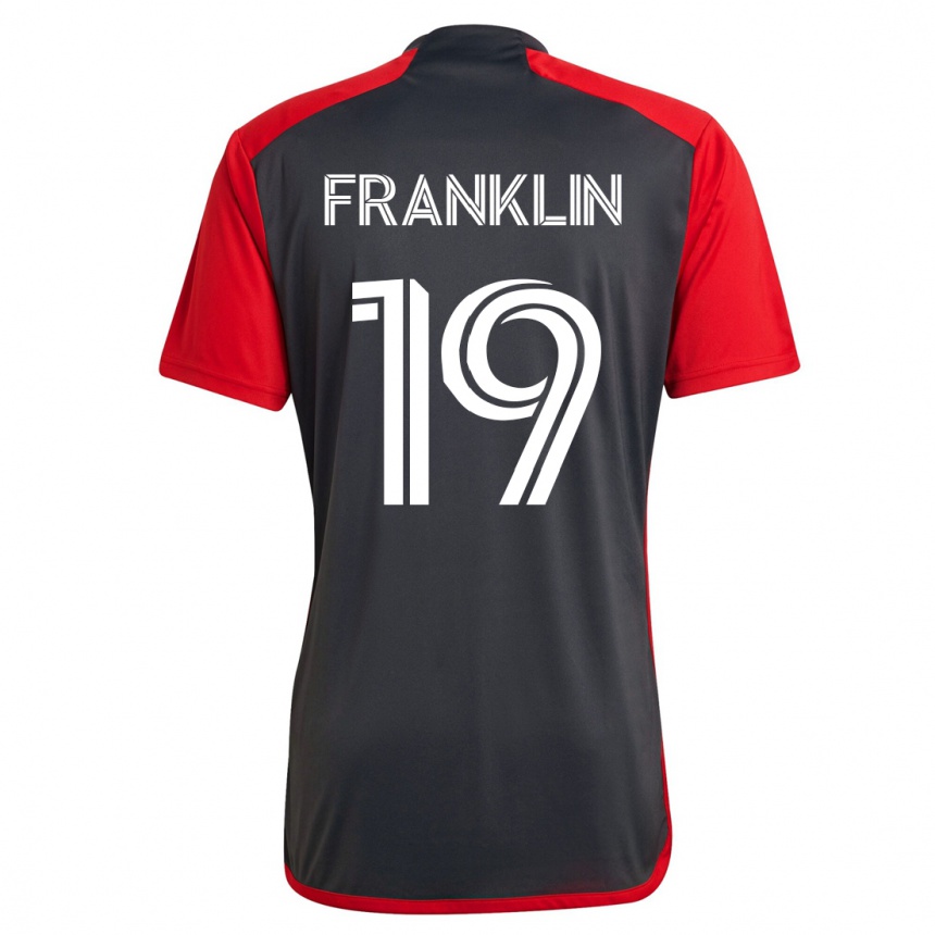 キッズフットボールコービー・フランクリン#19グレーホームシャツ2023/24ジャージーユニフォーム