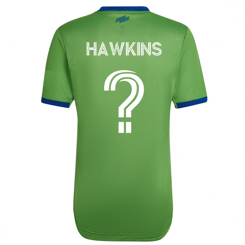 キッズフットボールスチュアート・ラッセル・ホーキンズ#0緑ホームシャツ2023/24ジャージーユニフォーム