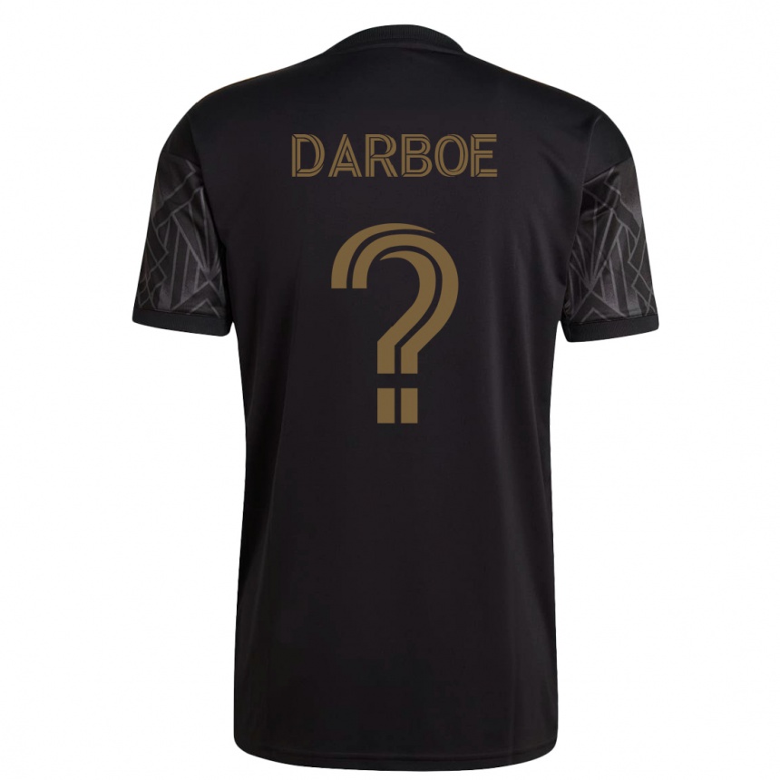 キッズフットボールバジュン・ダルボエ#0黒ホームシャツ2023/24ジャージーユニフォーム