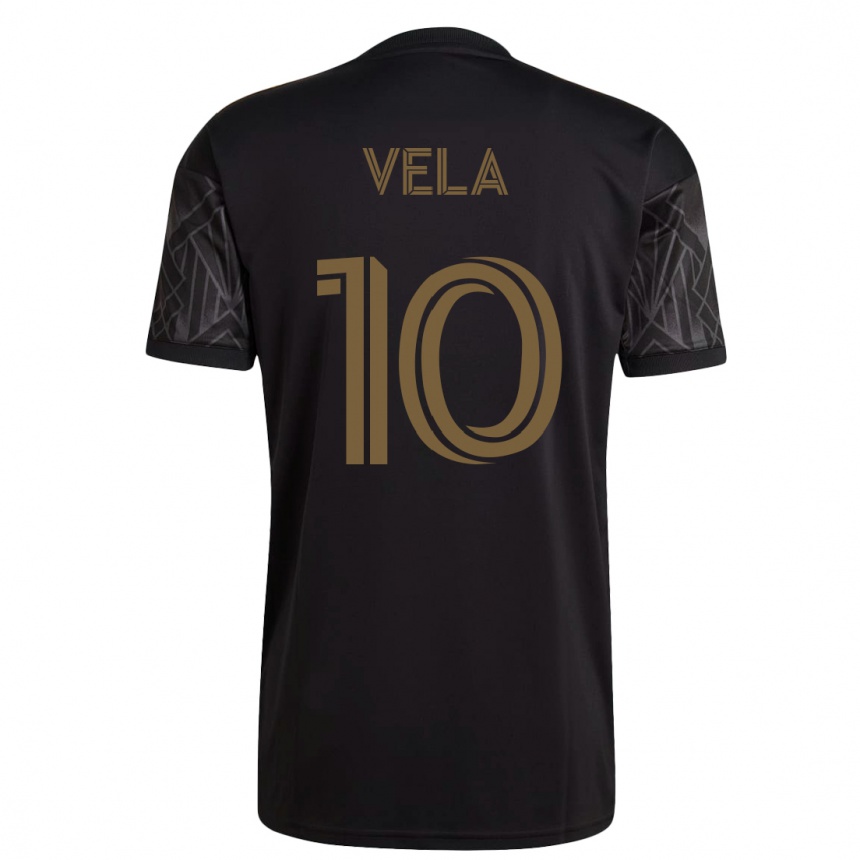 キッズフットボールカルロス・ベラ#10黒ホームシャツ2023/24ジャージーユニフォーム