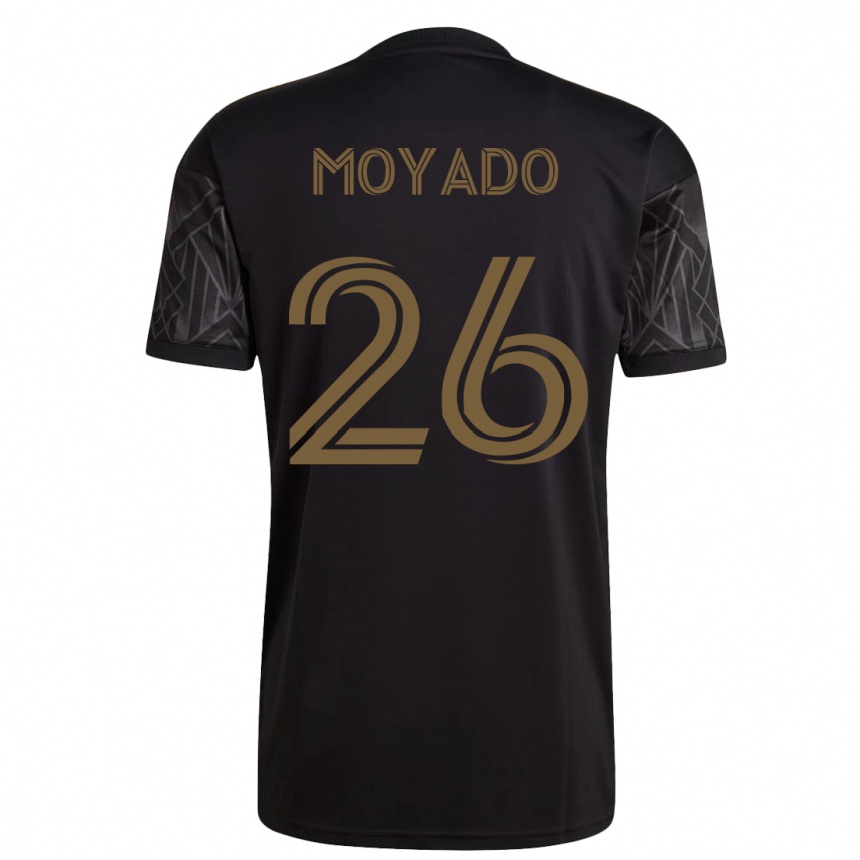 キッズフットボールブライアン・モヤド#26黒ホームシャツ2023/24ジャージーユニフォーム