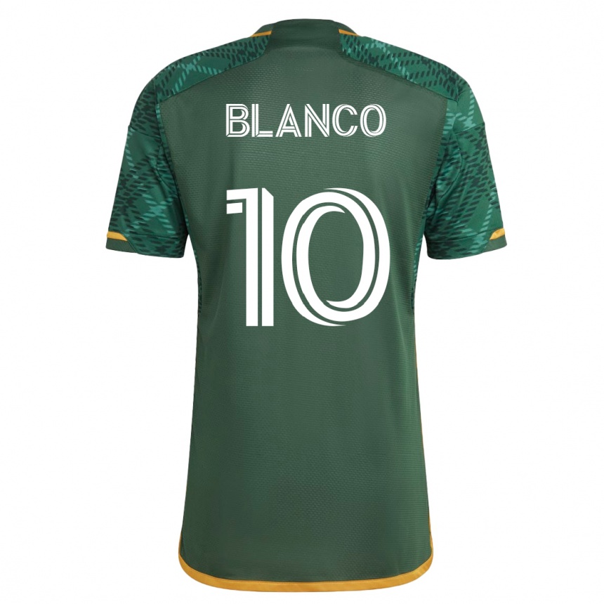 キッズフットボールセバスティアン・ブランコ#10緑ホームシャツ2023/24ジャージーユニフォーム
