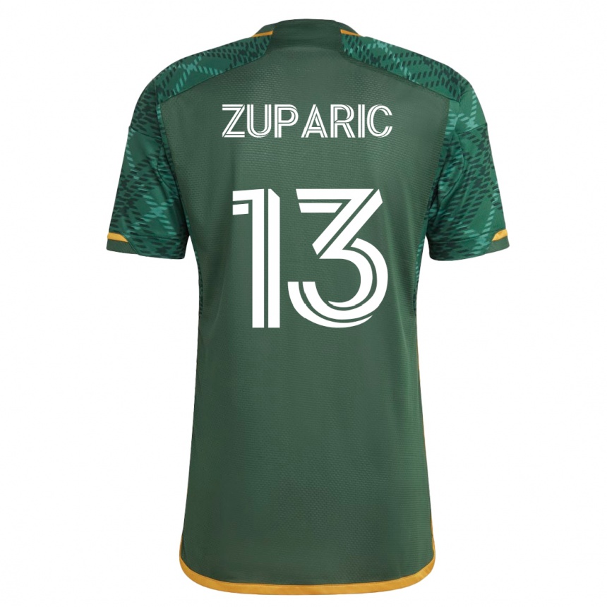 キッズフットボールダリオ・ズパリッチ#13緑ホームシャツ2023/24ジャージーユニフォーム