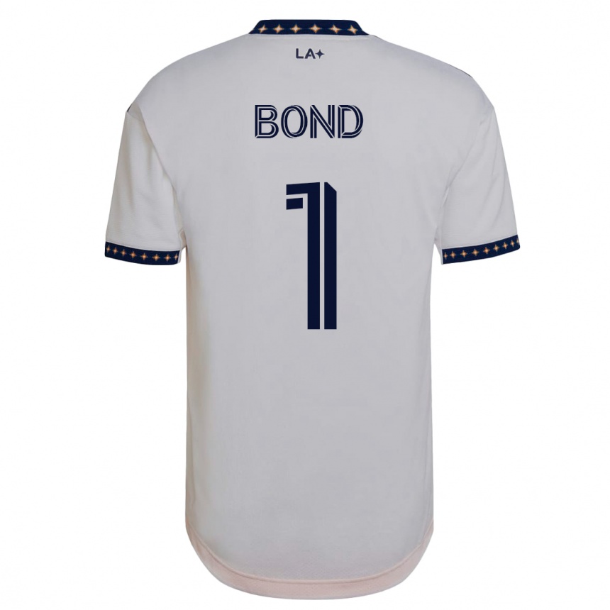 キッズフットボールジョナサン・ボンド#1白ホームシャツ2023/24ジャージーユニフォーム