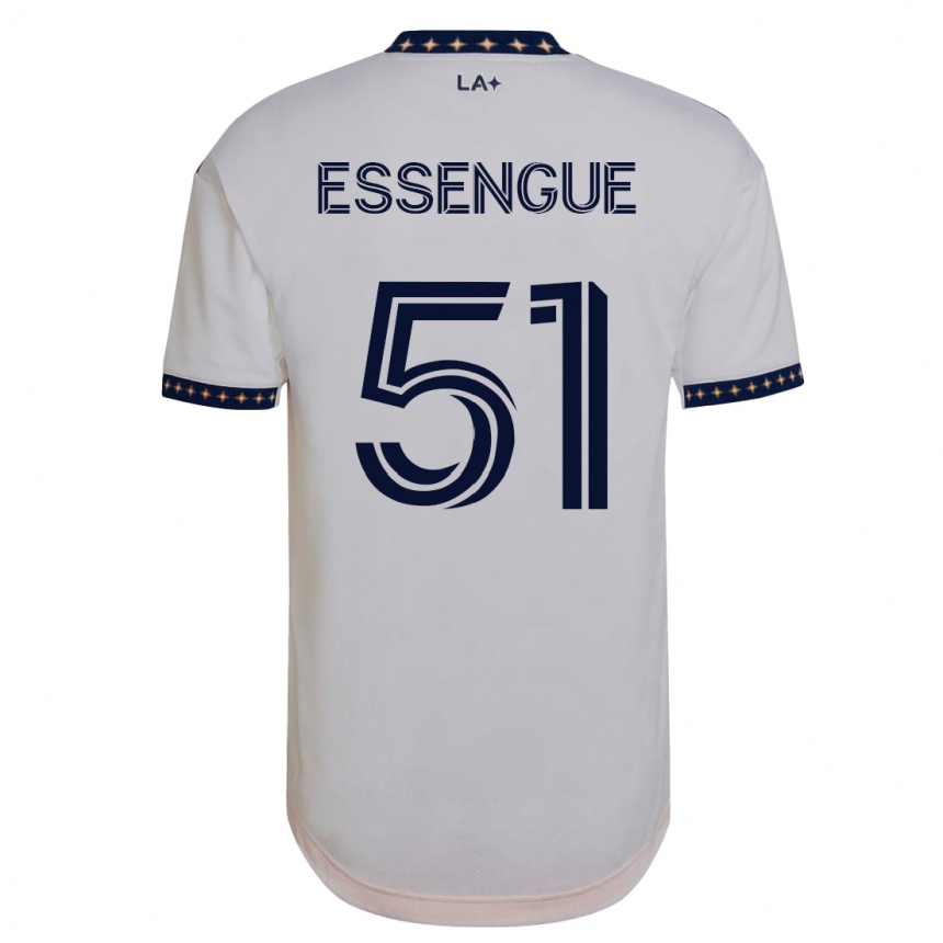 キッズフットボールアスセル エッセング#51白ホームシャツ2023/24ジャージーユニフォーム