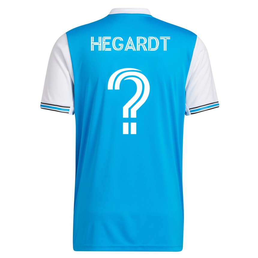 キッズフットボールクリス・ヘガード#0青ホームシャツ2023/24ジャージーユニフォーム