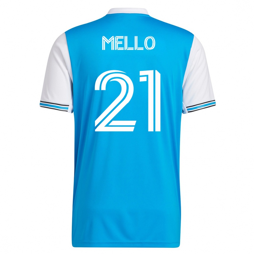 キッズフットボールヴィニシウス・メロ#21青ホームシャツ2023/24ジャージーユニフォーム