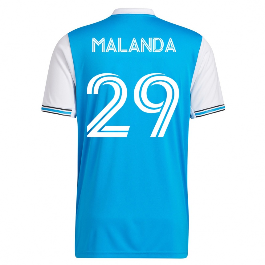 キッズフットボールアジウソン・マランダ#29青ホームシャツ2023/24ジャージーユニフォーム