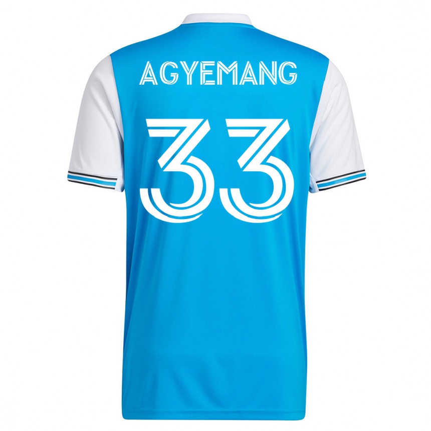 キッズフットボールパトリック・アギェマン#33青ホームシャツ2023/24ジャージーユニフォーム