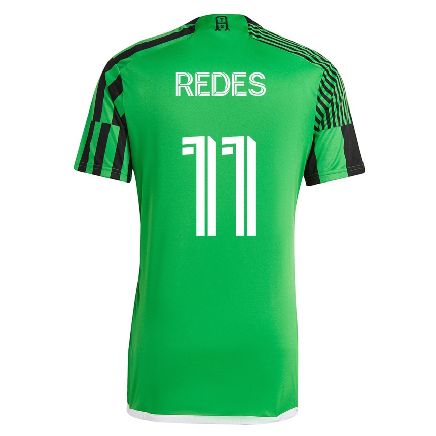 キッズフットボールロドネイ・レデス#11グリーンブラックホームシャツ2023/24ジャージーユニフォーム