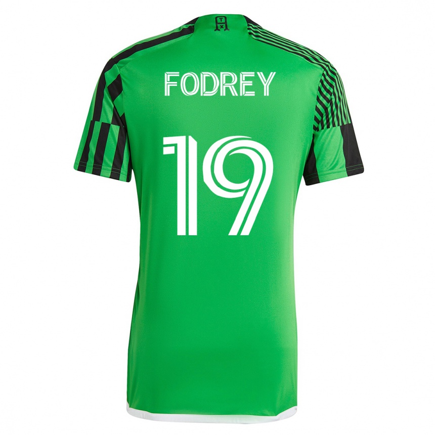 キッズフットボールC・J・フォドリー#19グリーンブラックホームシャツ2023/24ジャージーユニフォーム