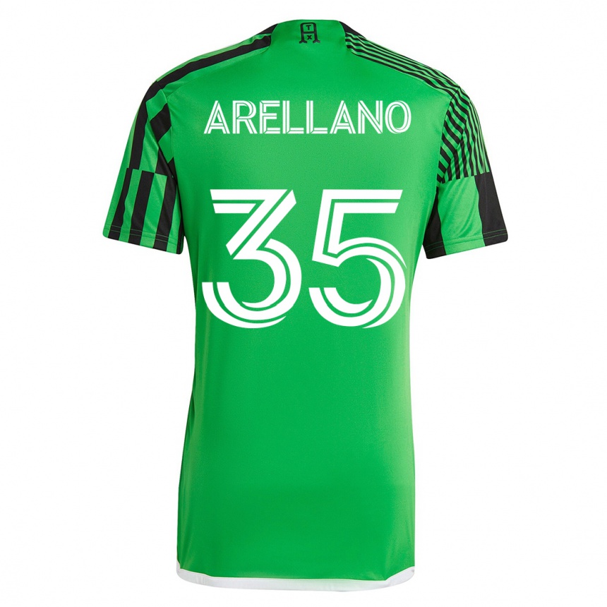 キッズフットボールブライアン・アレラーノ#35グリーンブラックホームシャツ2023/24ジャージーユニフォーム