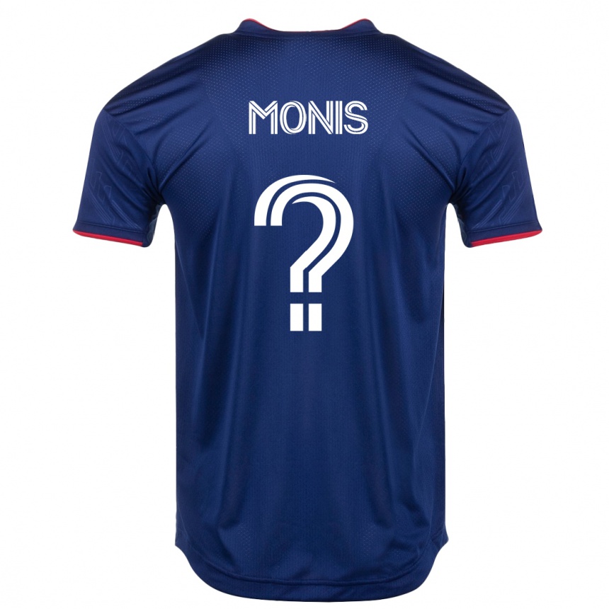 キッズフットボールアレックス・モニス#0ネイビーホームシャツ2023/24ジャージーユニフォーム