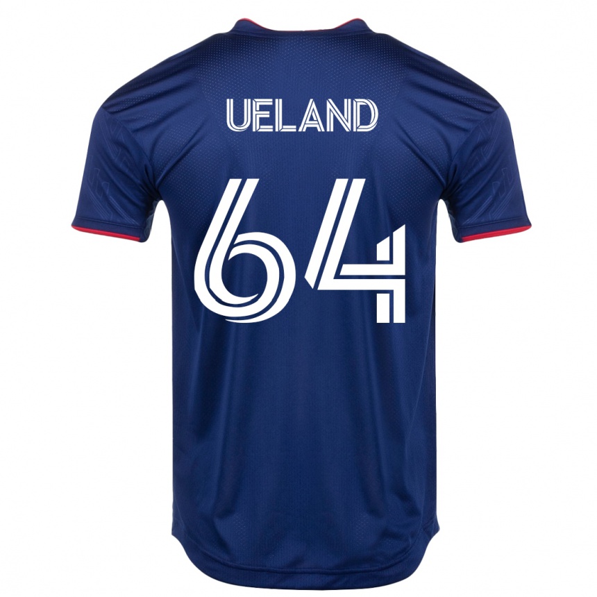 キッズフットボールアンドレアス・ウエランド#64ネイビーホームシャツ2023/24ジャージーユニフォーム