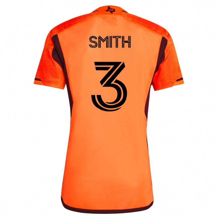 キッズフットボールブラッド・スミス#3オレンジホームシャツ2023/24ジャージーユニフォーム