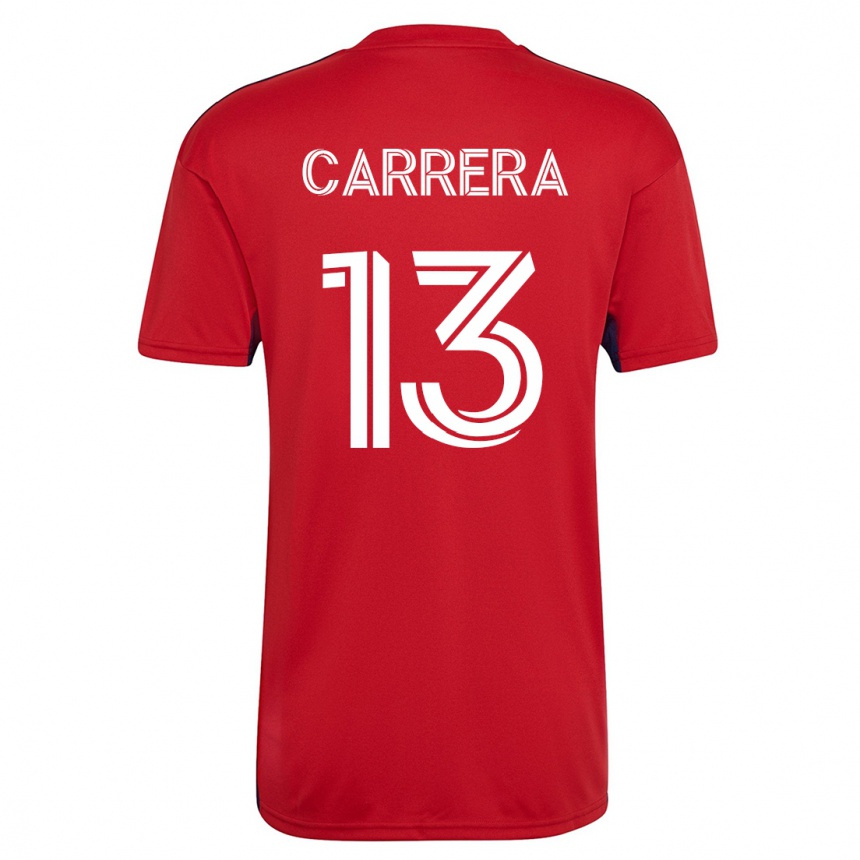 キッズフットボールホアン・アントニオ・カラーラ・ザザー#13赤ホームシャツ2023/24ジャージーユニフォーム