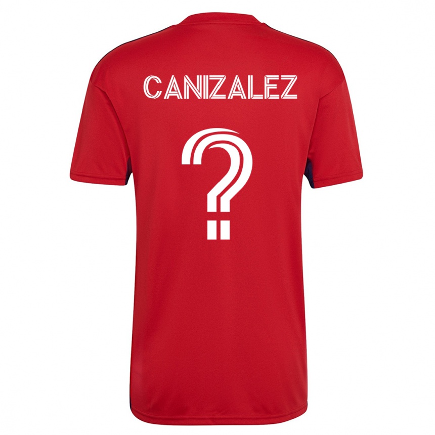 キッズフットボールヘンリー・カニザレス#0赤ホームシャツ2023/24ジャージーユニフォーム