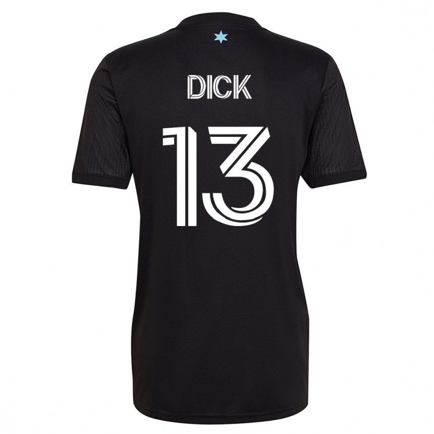 キッズフットボールエリック・ディック#13黒ホームシャツ2023/24ジャージーユニフォーム