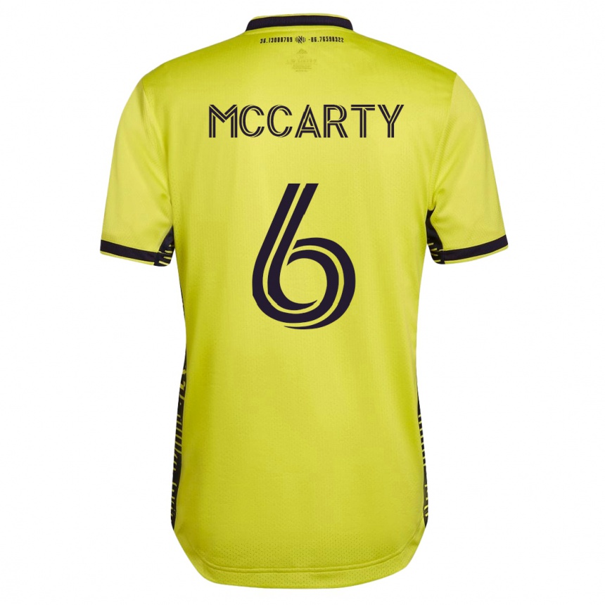 キッズフットボールダックス・マッカーティ#6イエローホームシャツ2023/24ジャージーユニフォーム