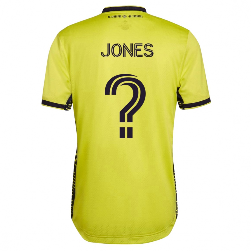 キッズフットボールアイザイア・ジョーンズ#0イエローホームシャツ2023/24ジャージーユニフォーム