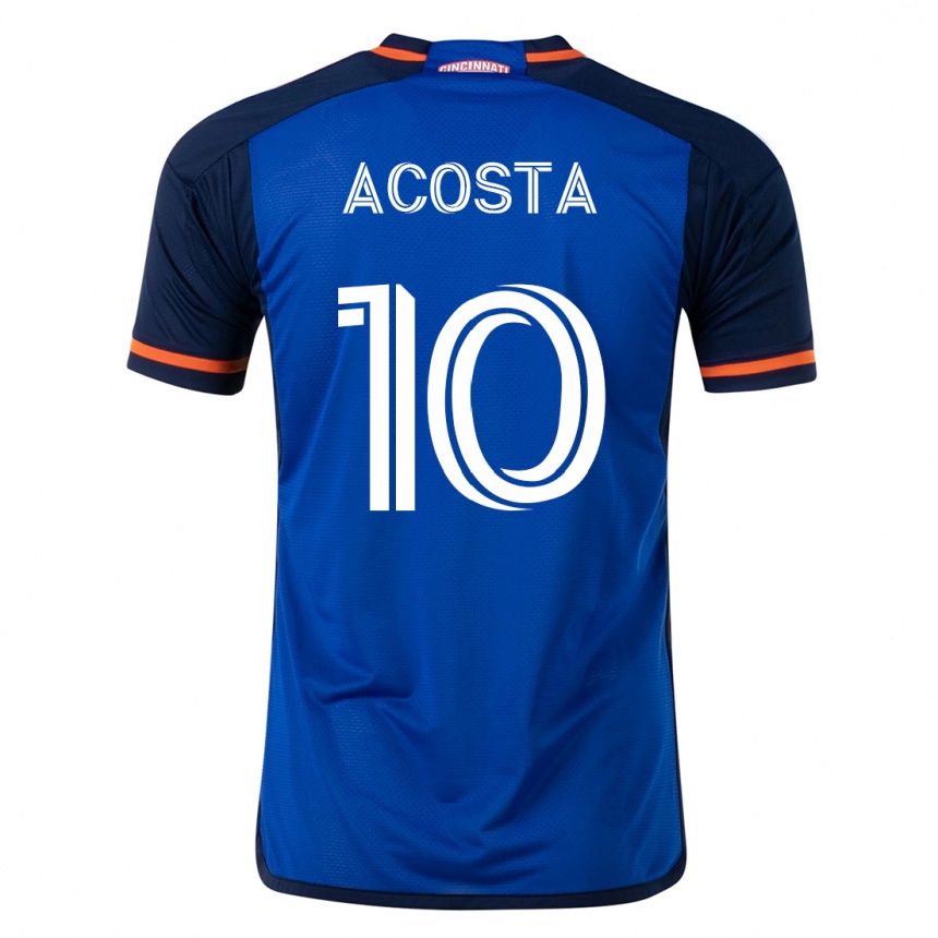 キッズフットボールルチアーノ・アコスタ#10青ホームシャツ2023/24ジャージーユニフォーム