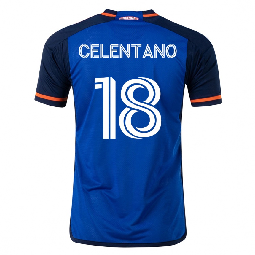 キッズフットボールロマン・セレンターノ#18青ホームシャツ2023/24ジャージーユニフォーム