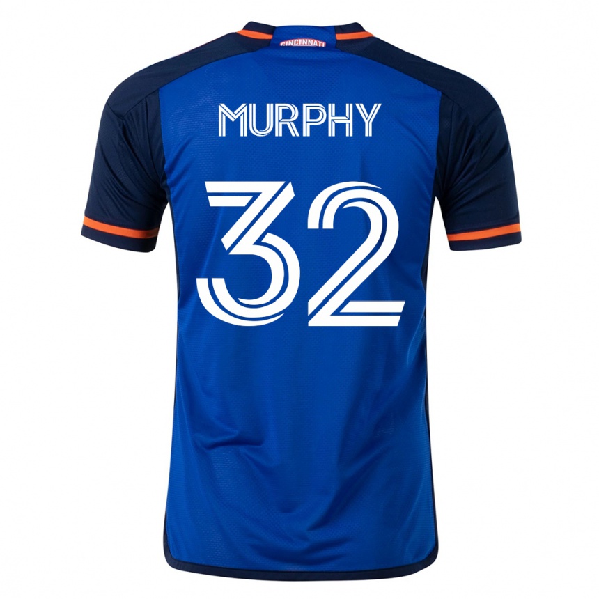 キッズフットボールイアン・マーフィー#32青ホームシャツ2023/24ジャージーユニフォーム