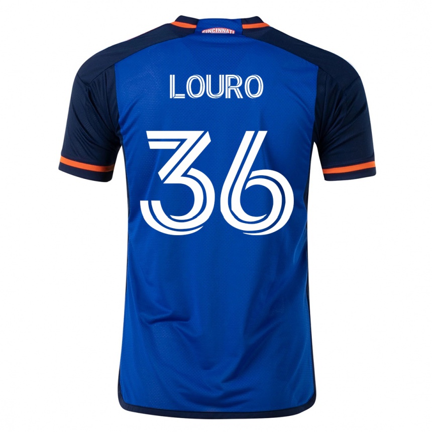 キッズフットボールエヴァン・ロウロ#36青ホームシャツ2023/24ジャージーユニフォーム