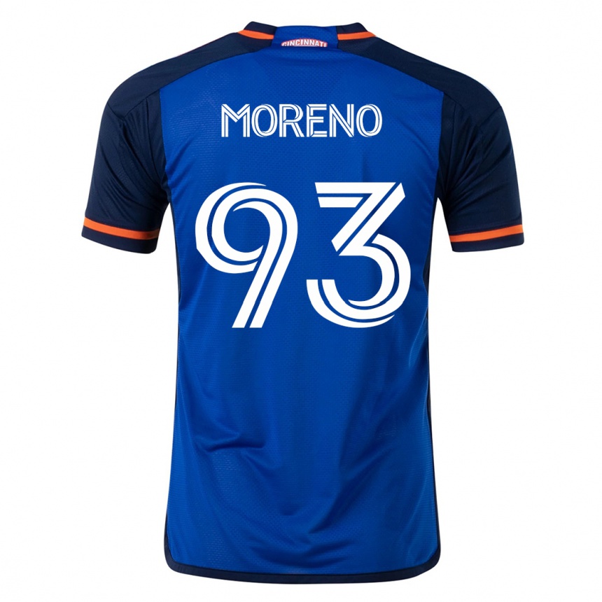 キッズフットボールユニオール・モレノ#93青ホームシャツ2023/24ジャージーユニフォーム