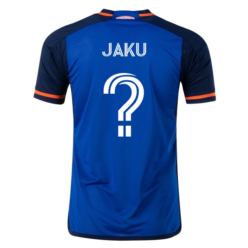 キッズフットボールジョン・ジャク#0青ホームシャツ2023/24ジャージーユニフォーム