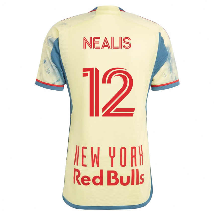 キッズフットボールディラン・ニアリス#12イエローホームシャツ2023/24ジャージーユニフォーム