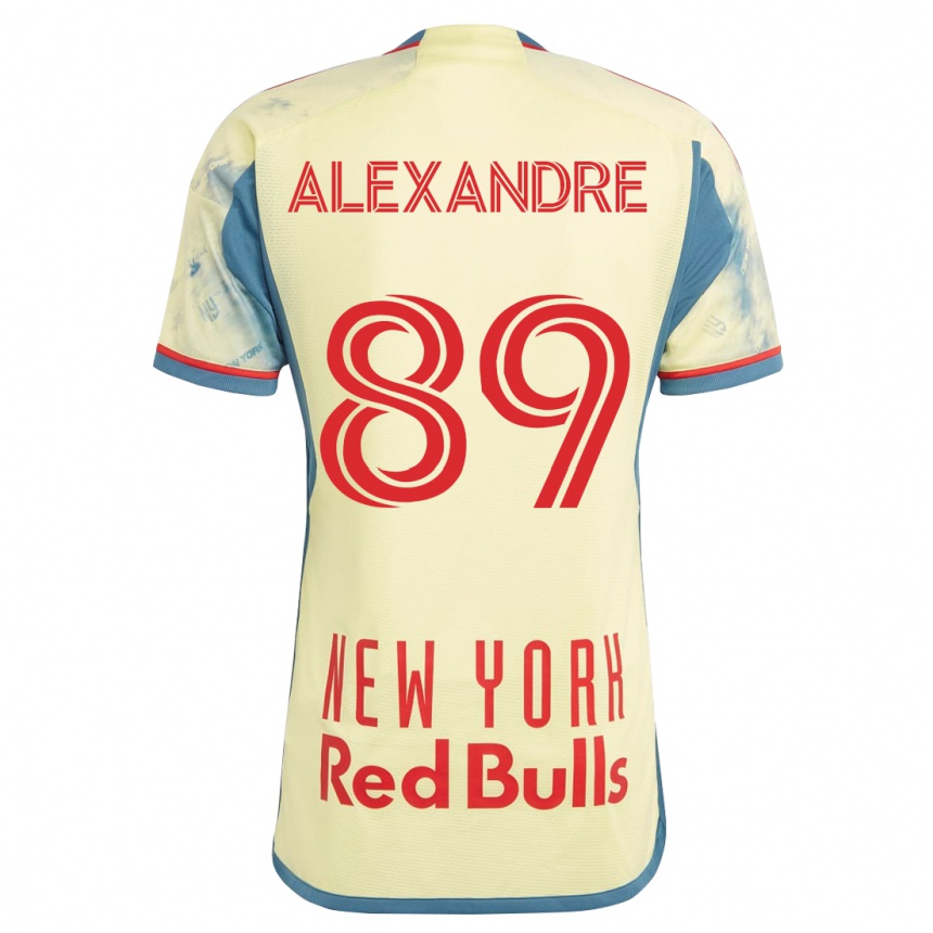 キッズフットボールデビッド・アレクサンダー#89イエローホームシャツ2023/24ジャージーユニフォーム