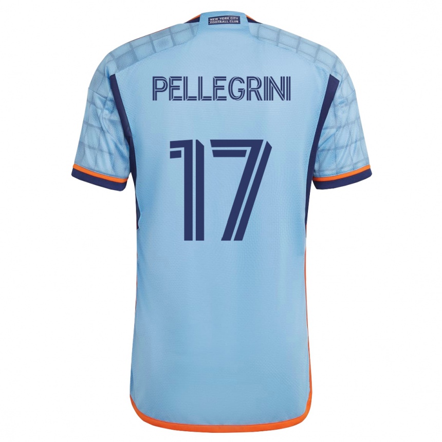 キッズフットボールマティアス・ペジェグリーニ#17青ホームシャツ2023/24ジャージーユニフォーム