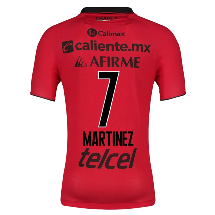 キッズフットボールアレハンドロ・マルティネス#7赤ホームシャツ2023/24ジャージーユニフォーム
