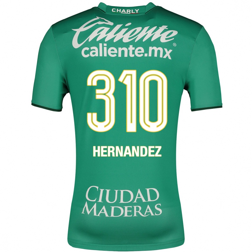 キッズフットボールカリン・ヘルナンデス#310緑ホームシャツ2023/24ジャージーユニフォーム