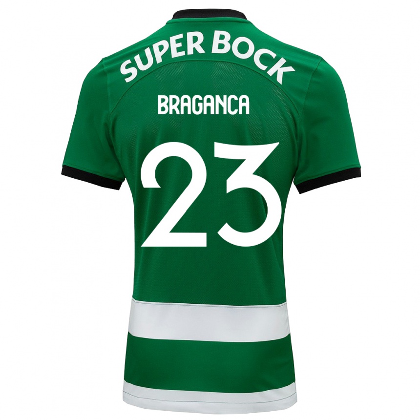 キッズフットボールダニエル・ブラガンサ#23緑ホームシャツ2023/24ジャージーユニフォーム
